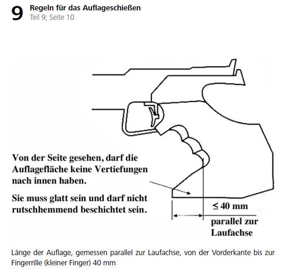 Auflageschießen - Auflage Pistole